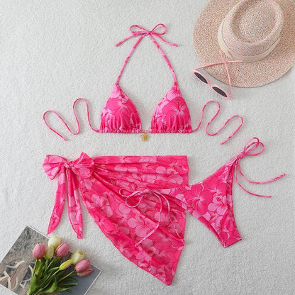 Sexy Swimsuit Women's Bikinis Swimwear Woman 2026 Bathing Suit 3 Piece Triangle Bikinis Sets Beach Dress Wear Cover Up Beachwear