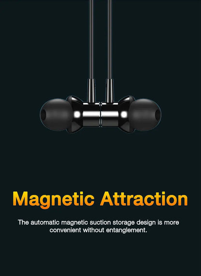 EARDECO 80 Hours Playback Bluetooth Headphone Neckband Wireless Headphones Bass Bluetooth Earphone with Mic Sport Stereo