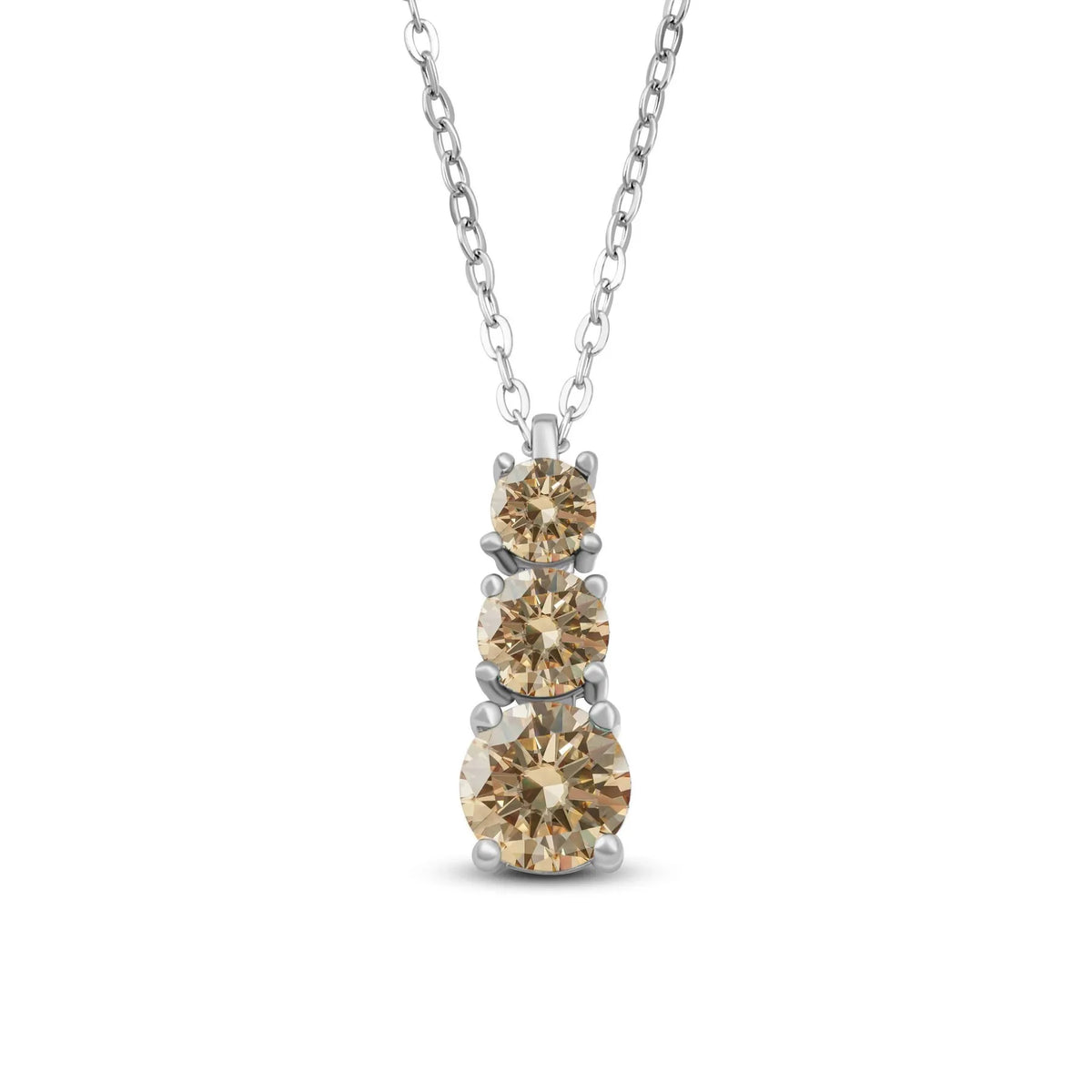 1.8CT D Color Moissanite Gourd Pendant Mama Dainty Necklace Classic 925 Sterling Silver Women's Necklace Fine Jewelry For Party