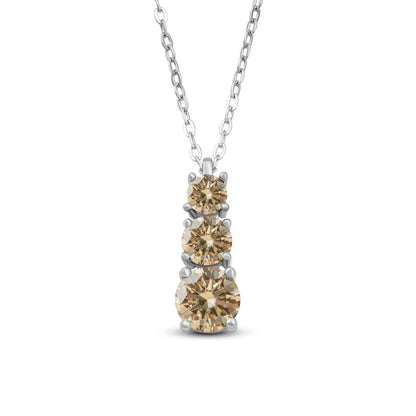 1.8CT D Color Moissanite Gourd Pendant Mama Dainty Necklace Classic 925 Sterling Silver Women's Necklace Fine Jewelry For Party