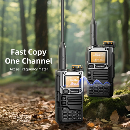 QUANSHENG UV-K5(8) V3 Walkie Talkie 5W 50-600MHz Air Band RX 2MB Memory Custom Firmware Type-C Wireless Frequency Copy Radio