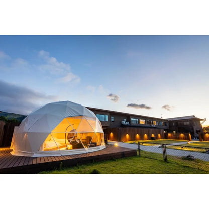Modern Geodesic Dome Tent for Luxury Camping Business Boutique Resort Airbnb Nature Retreat Eco Lodge Accommodation