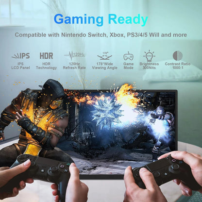 AHXJKA Portable Monitors 21.5/23.8/24.5 Inch 100sRGB Gaming phone Mobile Laptop Extender Second Screen For Steaam/PS4/5/TV/XBox