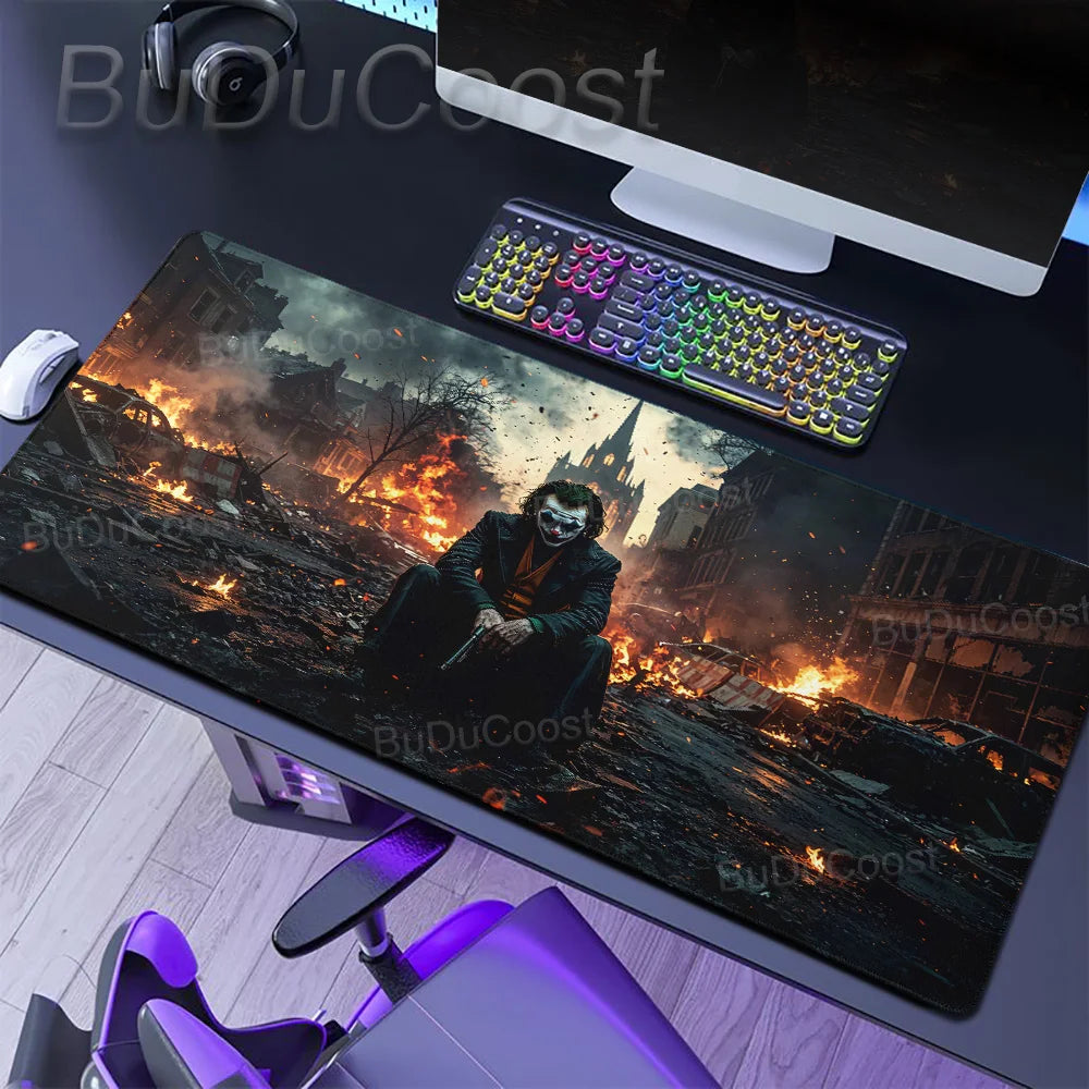 J-Jokers Popular Movies Mousepad HD Printing Computer Gamers Locking Edge Non-slip Mouse Pad XXL Non-Slip Keyboard PC Desk Pad