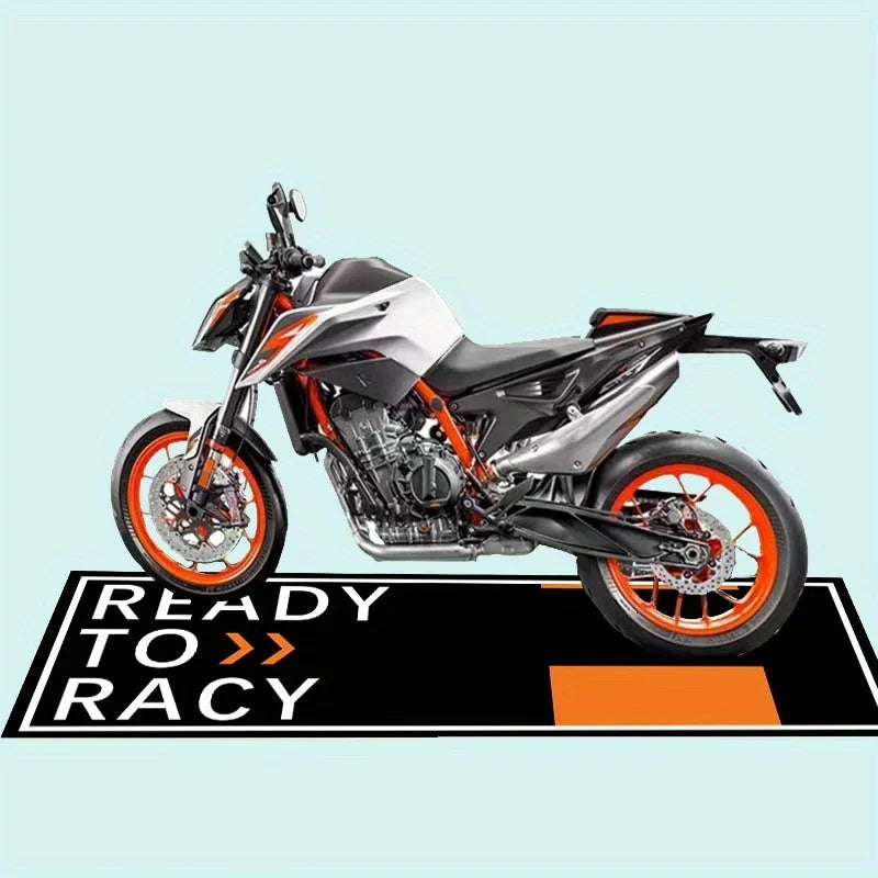 VIKAMA Motorcycle Carpet Greaseproof Non-Slip Garage Mat Motorcycle Display Mat Corridor Bedroom Carpet Home Decor