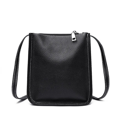 High Quality Genuine Leather Crossbody Bag for Women Vintage Cowhide Leather Shoulder Bag Small Luxury Designer Satchel Handbags
