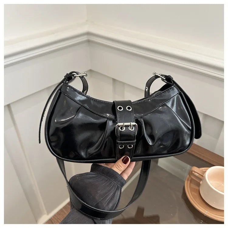 England Style Bags For Women Luxury Designer Handbags And Purses New In Polyester Vintage Rivet Small Underarm Shoulder Bag