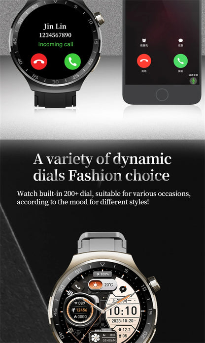 New Watch 5 Pro for Men Smart Watch Bluetooth Call Sports Fitness Men's Wristwatch Heart Rate Monitor Waterproof Smartwatch Hw12
