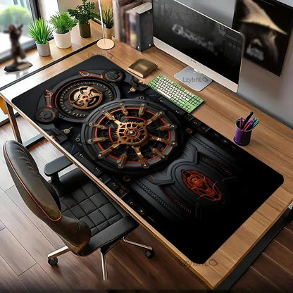 Retro Technology Mouse Pad Large Computer Office Game Table Mats Rubber Anti-slip Mousepads XXL Gaming Desk Pads Laptop Playmat