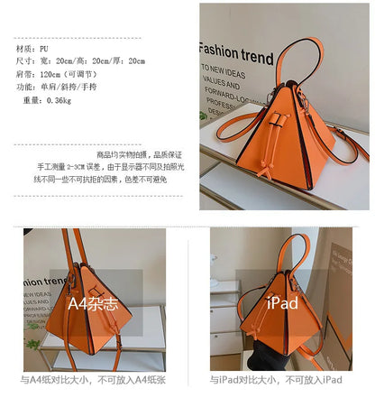 Fashion Ladies Shoulder Bags Handbag High Quality Leather Crossbody Bag Designer Female Triangle BagsSense of Luxury Women Bags