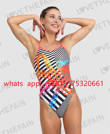 USA Female Swimsuit Bikini Sexy One-piece Comfortable Set Swimwear Functional Training Swimsuit Swimming Clothing 2026