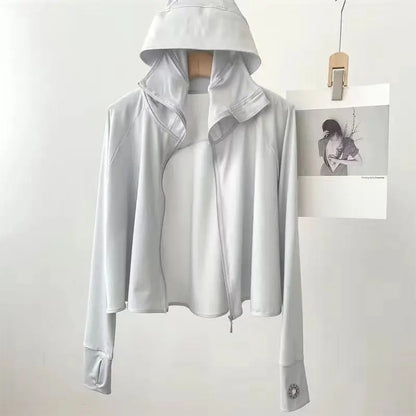 Advanced Ice Silk Sunscreen Clothes for Women Summer 2026 New UV Resistant, Breathable, Lightweight Sunscreen Jacket