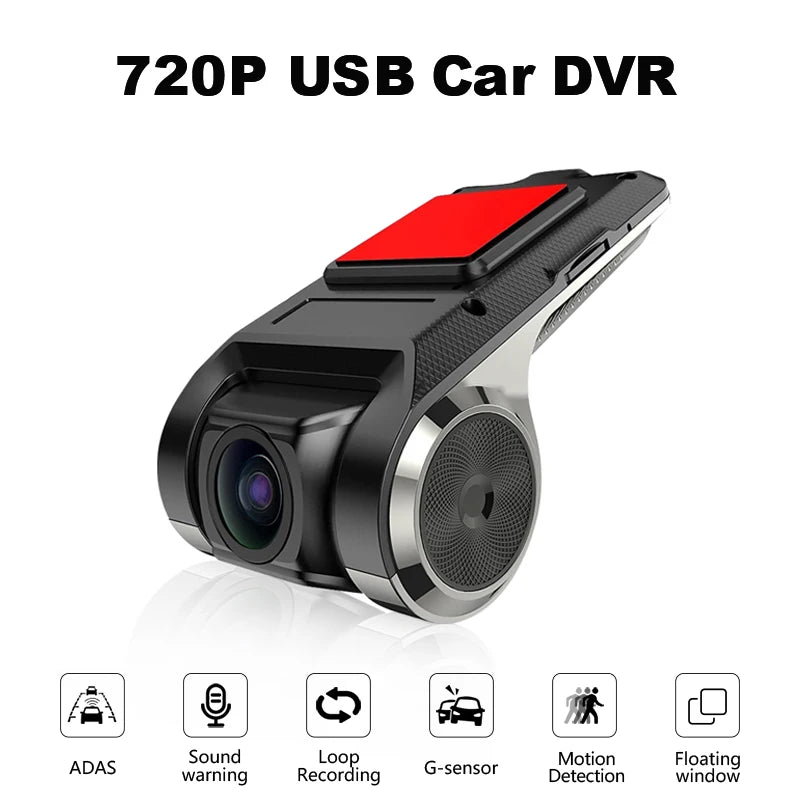 Vtopek 2K ADAS USB Car DVR HD Driving Recorder For Android Multimedia Radio Player Head Unit Dash Camera ADAS Recorder G-Shock