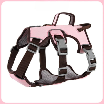 Durable Pet Dog Vest Harness Explosion-proof Big Dogs Harnesses Reflective French Bulldog Collar Shepherd Dogs Walking Supplies