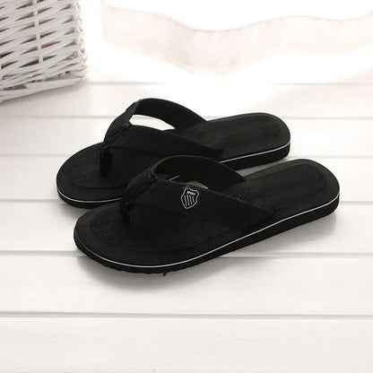 Men Flip Flops Beach Sandals Summer Slippers Non-Slip Casual Flat Shoes 2024 Slippers Indoor House Shoes For Men Outdoor Slides