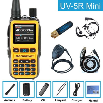 Baofeng Uv-5R Mini 5W /1pcs Walkie Talkie Long Range Smartphone Programming