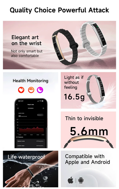 New Sports Waterproof Smart Band Bracelet Gesture Control Heart Rate Blood Oxygen Sleep Monitor Pedometer Screen Smartwatch 2026