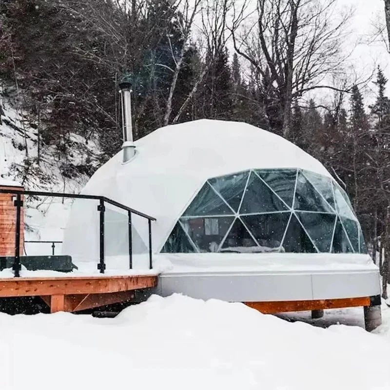Premium Geodesic Glamping Dome Tent -All-Season Dome House & Professional Camping Tent for Luxury Outdoor Accommodation Projects