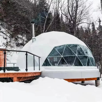 Premium Geodesic Glamping Dome Tent -All-Season Dome House & Professional Camping Tent for Luxury Outdoor Accommodation Projects