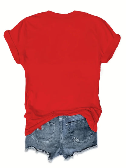 Short-sleeved Western Cowboy Series Printed T-shirt Fashionable and Trendy Casual and Versatile Regular Length for All Seasons