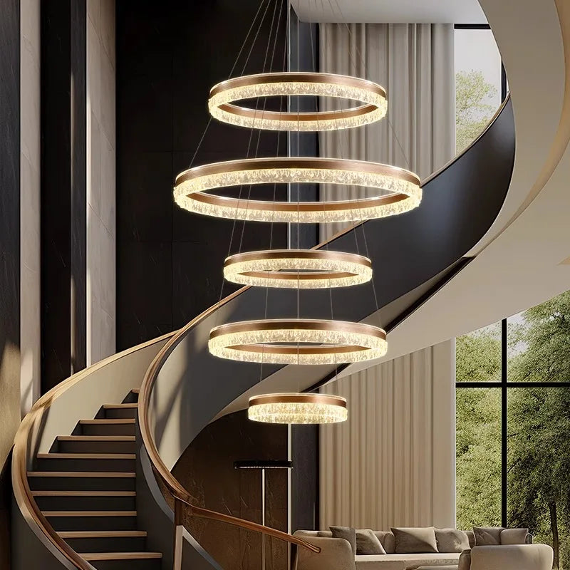 Modern Home Decor Ring LED Lights Pendant Light Lamps for Living Room Chandeliers for Dining Room Hanging Light Indoor Lighting