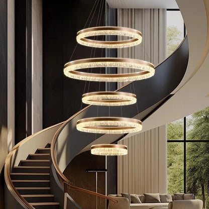 Modern Home Decor Ring LED Lights Pendant Light Lamps for Living Room Chandeliers for Dining Room Hanging Light Indoor Lighting