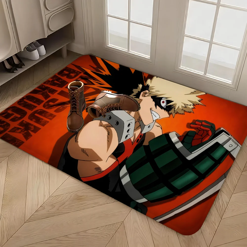 Bakugo Katsuki Floor Mat Non-Slip Laundry Room Mat Laundry Decor Balcony Child Living Room Bedside Mats