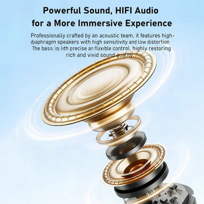 KEBIDUMEI 2-in-1 Wireless Earbuds & Portable Speaker Bluetooth 5.4 Headphones Digital Display Headsets Mini Speaker Earphones
