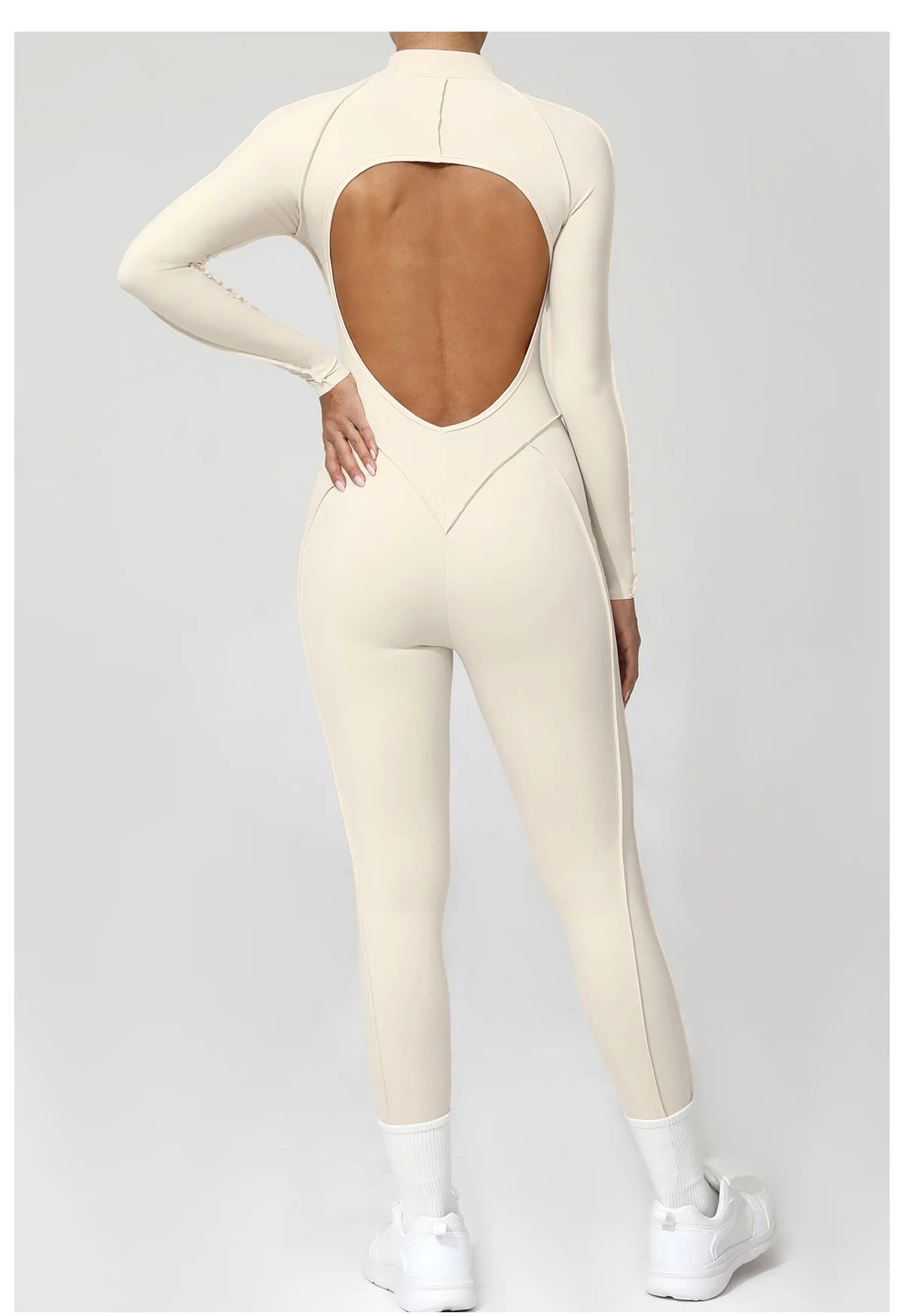 One Pieces Long Jumpsuits Sexy Womens Overalls Mono Streetwear Yellow Body Long Sleeves Woman Clothing Summer Gym Sportswear