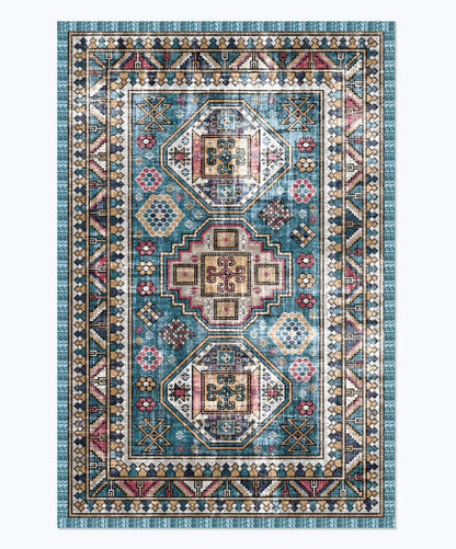 American Retro Style Rugs for Bedroom Large Area Living Room Decoration Anti-slip Carpet Washable Lounge Floor Mat Home Soft Rug