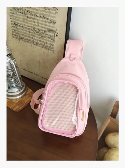 Kawaii Japanese Itabag Girls Soft Nylon Backpack Crossbody Bags 10CM Doll Women With Display Plate Cross Body Sling Pouch 2025