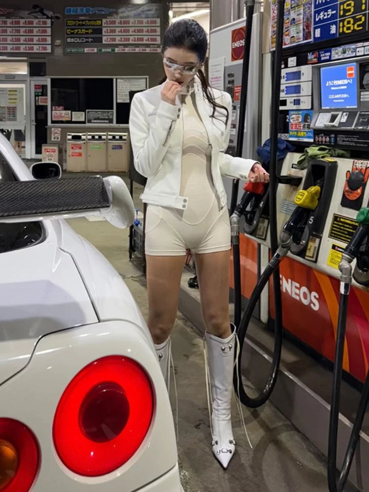 2025 Summer Fashion New Women's Elegant and Sexy Sports Stretch Jumpsuit Design Versatile Street Hot Girl Jumpsuit