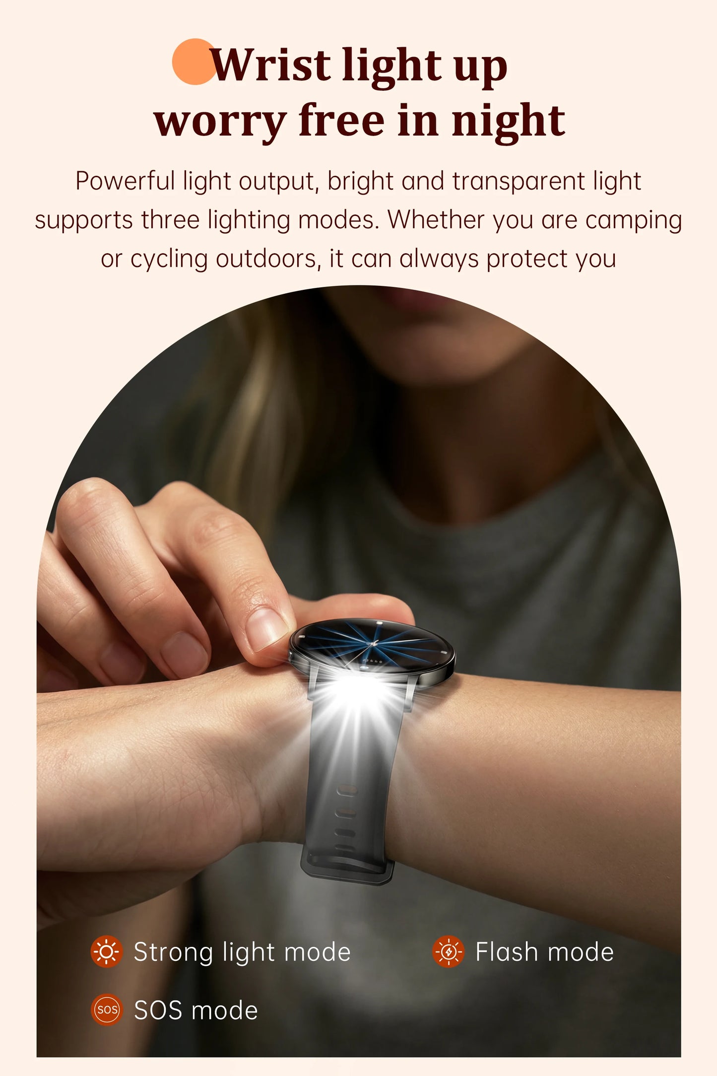 2026 durable women's new smartwatch with 1.32-inch AMOLED screen, language assistant, sports and health functions, women's watch
