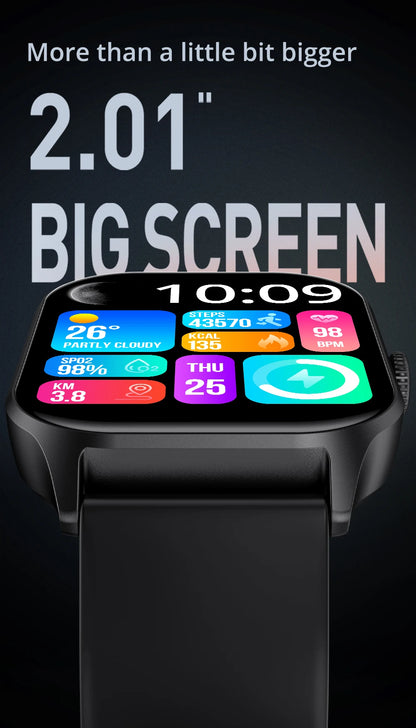COLMI P77 Smartwatch, Up to 11 day battery life,  Massive 700mAh battery, 2 inch display, Health Management Smart Watch