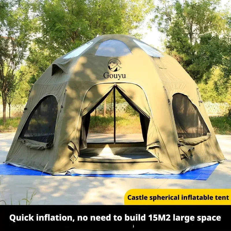 Outdoor Tent Inflatable Glamping Air Waterproof Geodesic Dome Camping Tent Tente Gonflable Pop up Marquee Luxury Hot Tent