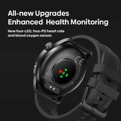 New Zeblaze Btalk 4 Pro Voice Calling Smart Watch 1.43''AMOLED Display Screen Heart Rate Fitness & Wellness Smartwatch For Men