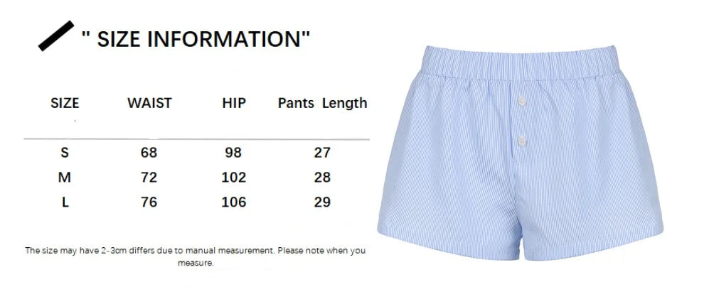 Elegant Beach Party Club Shorts Fashion Women Striped 2026 New Summer Drawstring Pocket Short Pant Casual Loose Wide Leg Pants