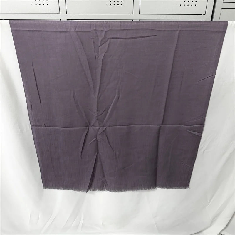 New Long Scarf Women Cotton Scarf Beach Hijab Shawls and Wraps 2026 Luxury Brand Solid Color  Echarpe Designer