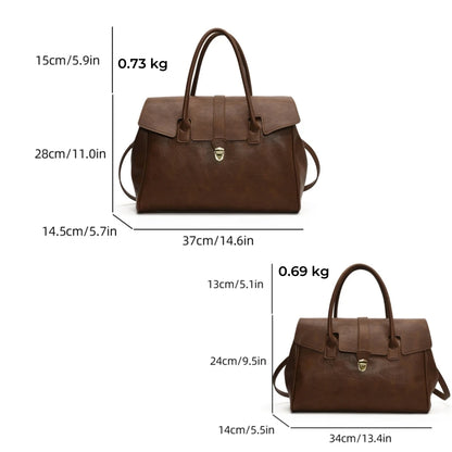 MOODS Branded Luxury Top-handle Bags For Women 2 Sized Big Capacity Boston Shoulder Crossbody Bags 2024 Latest Designer Handbags