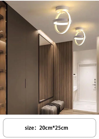 LED Strip Aisle Ceiling Lights Modern Minimalist Living Room Lamps For Balcony Entrance Staircase Home Decor corridor lamp