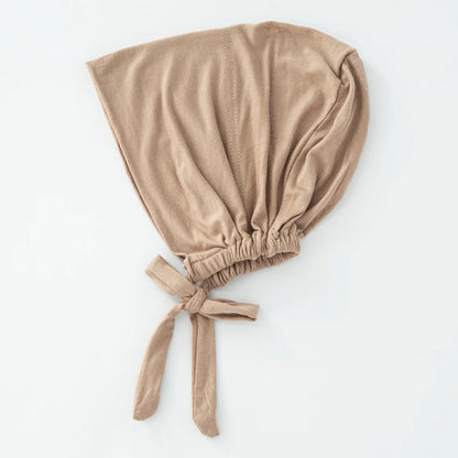 82 Colors Tie-Back Undercaps Fashion Women's Inner Hijab Muslim Cap Bonnet Plain Islamic Cotton Spandex Jersey DEW Underscarf