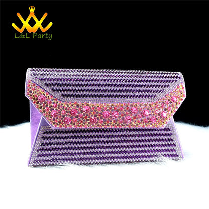 2024 Special New Arrivals Italian Women Shoes and Bag to Match in Green Color with Platform Shinning Crystal Sandal for Wedding