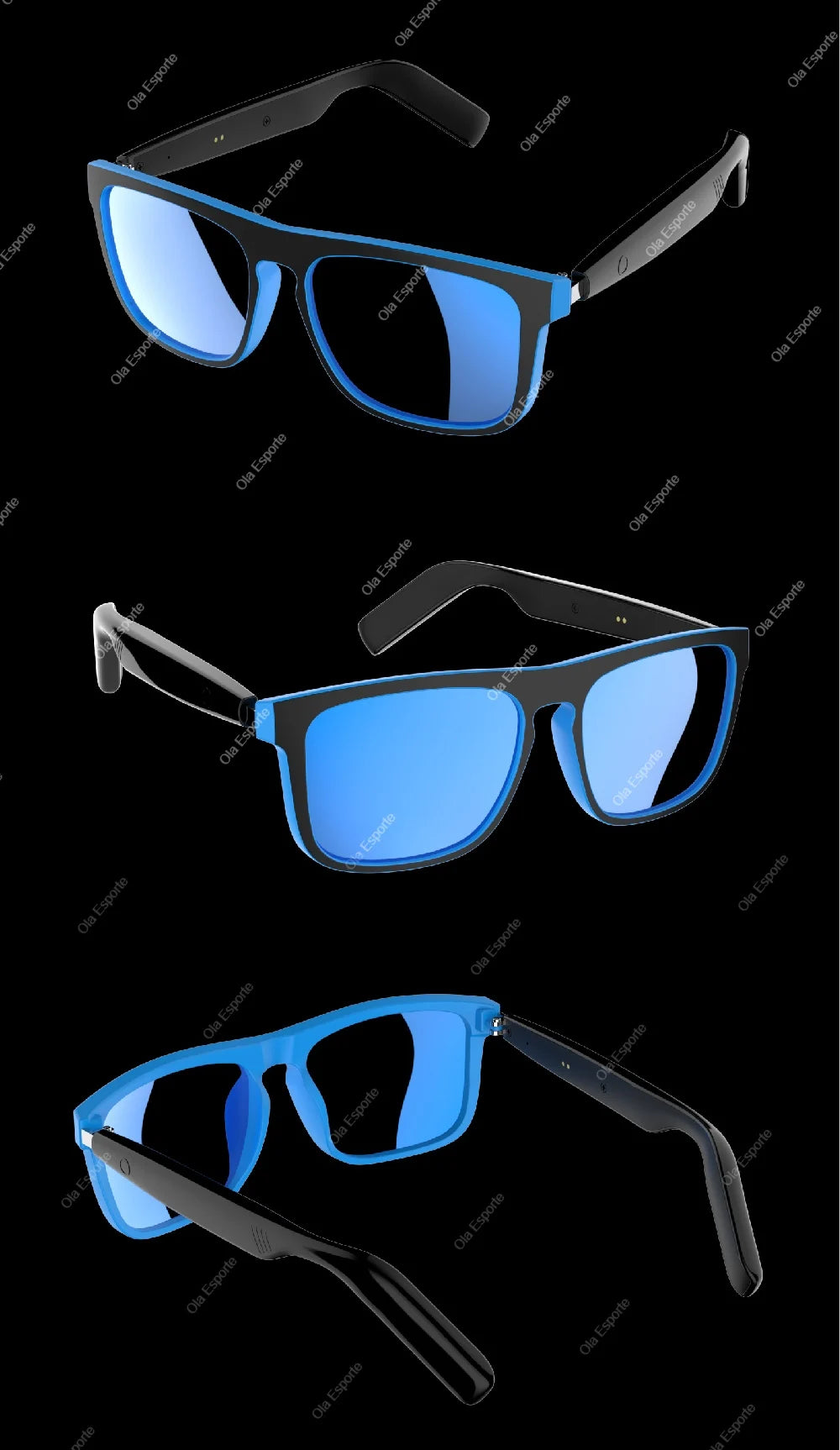 2026 Smart Audio Glasses Touch Open Listening Design Lightweight Ultra Clear Sound Quality Bluetooth Call Waterproof Glasses New