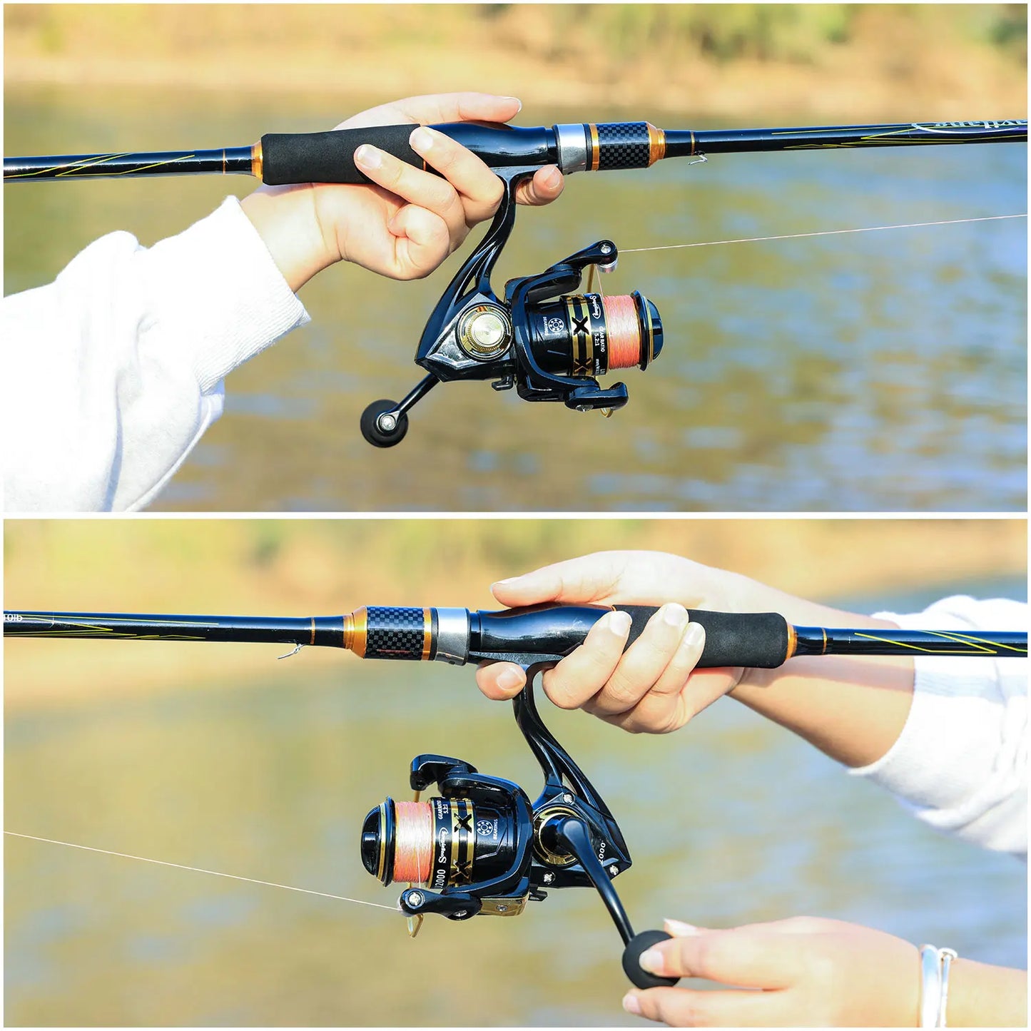 Sougayilang Spinning Fishing Reel 1000-7000 Series 5.2:1 Gear Ratio Aluminum Spool Ultra Smooth Reel Max Drag 20kg Fishing Tool