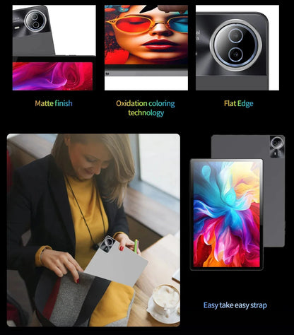 New Upgraded Global Version Android 15 Tablet 14 inch Tablets 20GB 512GB 12900mAh Large Battery BT5.0 5G WiFi GPS Google Play