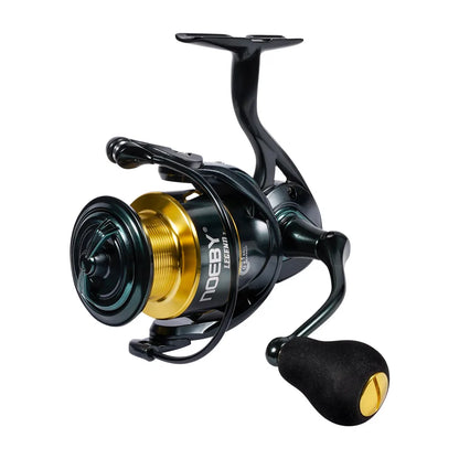 Noeby Aluminum Spinning Fishing Reel 2500 3000 4000 5000 6000 Series Zinc Alloy Gear 5.2:1 Ratio Sea Spool Max Drag 18-25kg Reel