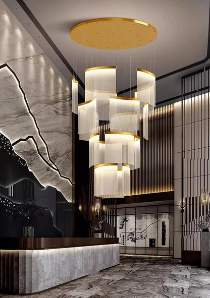 Modern home decor led lights pendant light lamps forstaircase Chandeliers for living room hanging light indoor lighting