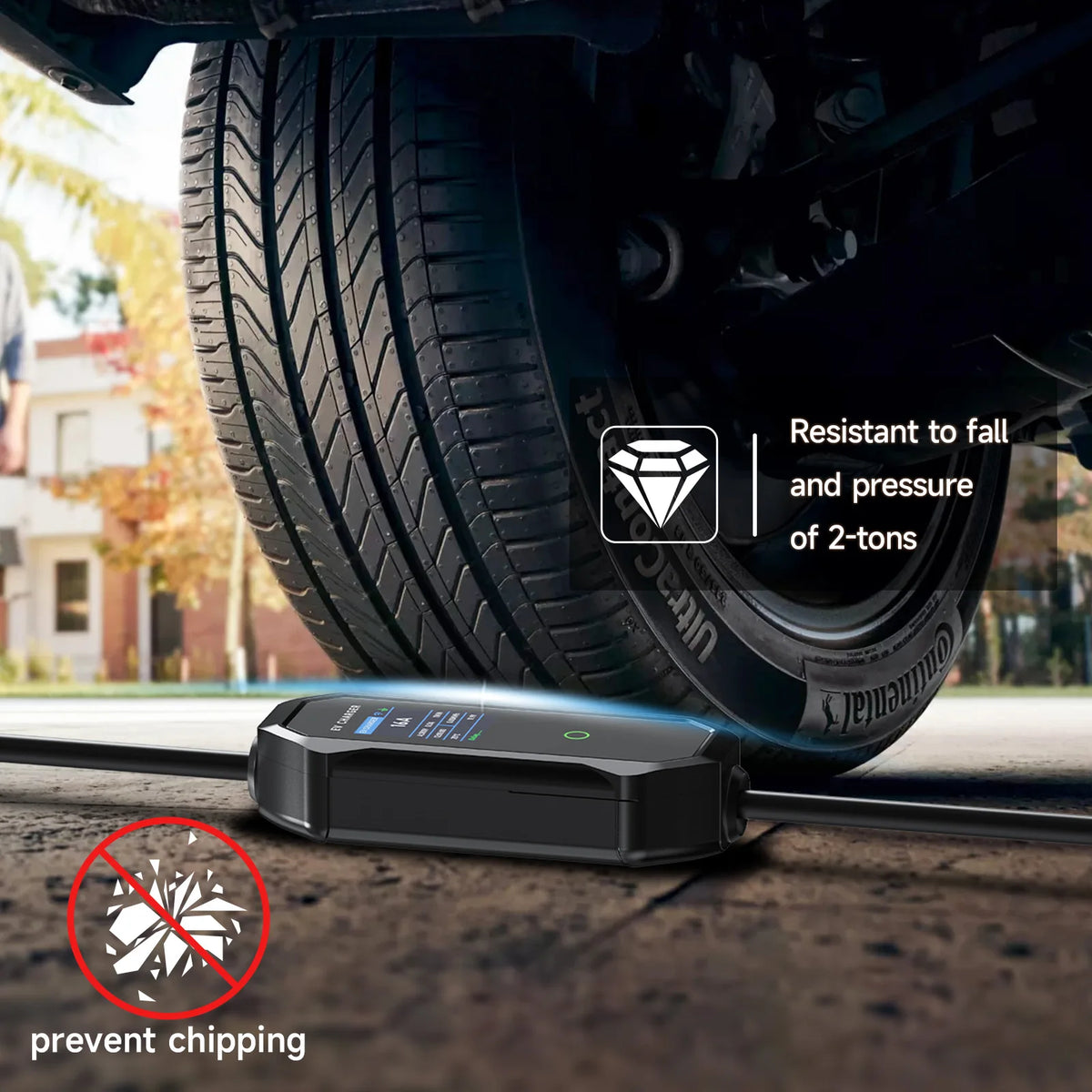 AFEEV 11KW 16A 3Phase Portable EV Charger GBT 20234 Wallbox EVSE Fast Charging Cable CEE Plug WiFi APP Bluetooth Remote Control