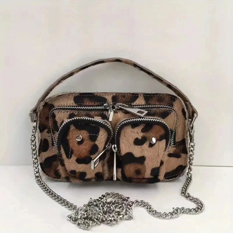 New Leopard Crossbody Bags For Women 2024 Luxury Handbags Designer Ladies Hand Shoulder Messenger Bag Sac A Main Female