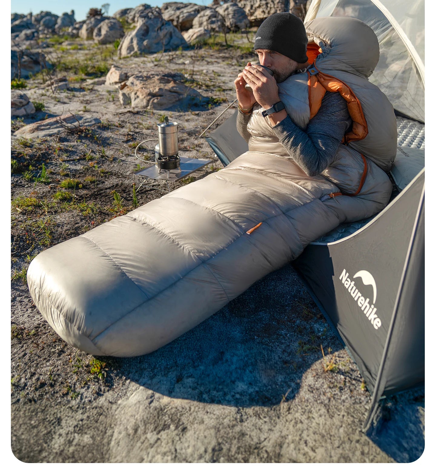 Naturehike Snowbird Pro Goose Down Sleeping Bag Winter Sleeping Bag Ultralight Hiking Camping Goose Sleeping Bag Thickened Cold